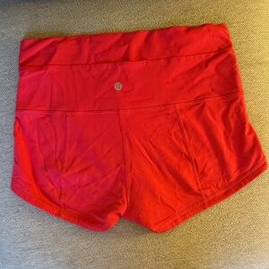 Lululemon Athletica Women's Vivid Red Athletic Shorts